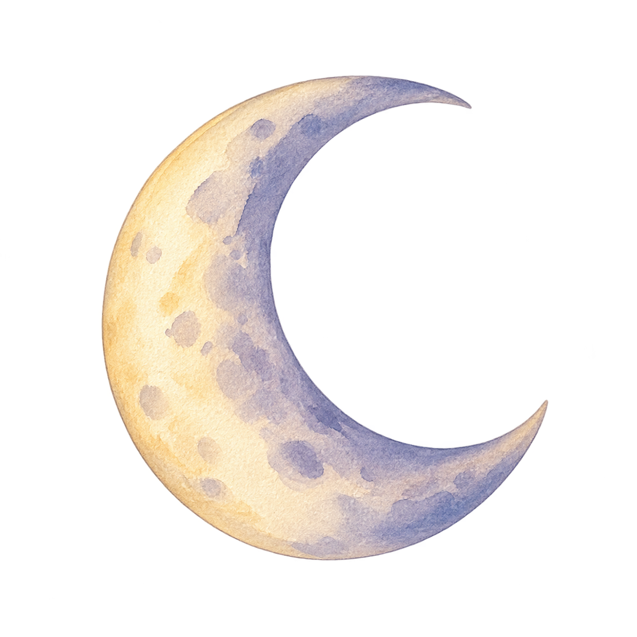 Crescent moon on a dark background